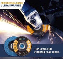 40 GRIT 40 PACK 4-1/2″ ZIRCONIA FLAP DISC ANGLE GRINDER SANDING GRINDING WHEELS
