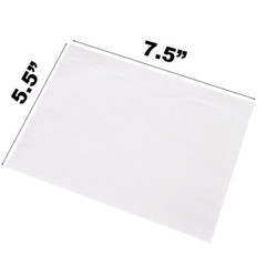 100 Self Adhesive Clear Packing List 7.5×5.5in Shipping Labels Envelopes Pouches