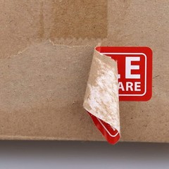 1 Roll 1000 1 x 3 FRAGILE HANDLE WITH CARE Stickers Labels Mailing Shipping