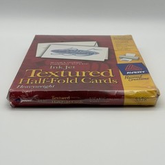 Avery 3378 Textured Half-Fold Cards Ink-Jet Heavyweight 5-1/2” x 8-1/2” 30 Count