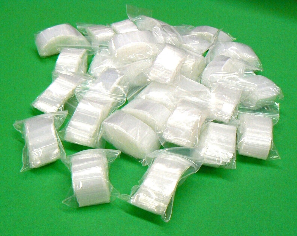 3000 Zip Seal 1×1 Bags Reclosable 2mil Slide Lock Small Mini Baggies 1x 1″