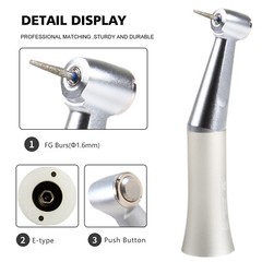 NSK Style Dental Slow/Low Speed FG 1.6mm Burs Contra Angle Handpiece Push Button