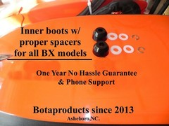 Kubota BX,B,GR Inner Tie Rod Boots (2) USA made not China copy 1 yr warranty