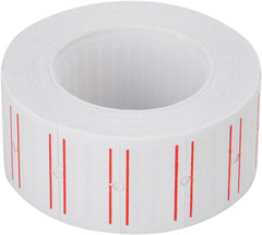 10 Rolls 6000pcs Price Labels Paper Tag Sticker White Red Line For MX 5500