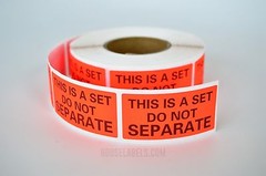 1 Roll ; 500 Labels 1″ x 2″ Pre-Printed This Is A Set Do Not Separate Labels