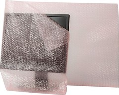 2 x Bubble Cushioning Wrap Roll 12 Inch x 72 Feet Total (Pink Antistatic)