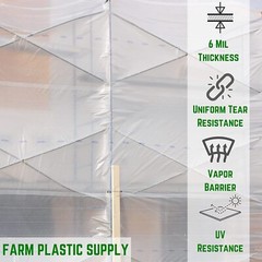 Dura Skrim 6 Mil Clear String Reinforced Plastic Sheeting