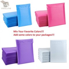 Mix Your Color 500 Poly Bubble Envelopes Mailers #0 Extra Wide CD DVD 6.5×10