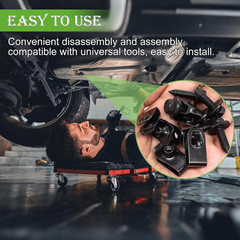 50PCS 1/4 U-Nut Clips & Hex Head Automotive Body Fender Bolts Kit,For Most Cars