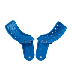 12 Pcs Dental Impression Trays Perforated Plastic Autoclavable Trays EASYINSMILE