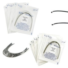 Dental Orthodontic Arch Wires Niti Stainless Steel Ovoid Natural Form 100pcs U/L