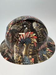 New Full Brim Hard Hat Custom Hydro Dipped AMERICA LOVE IT OR LEAVE IT