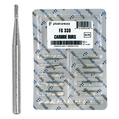 10 FG 330 Carbide Dental Burs High Speed Handpiece Friction Grip Drill Bits