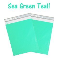 12″ x 15″ Designer Poly Mailers, Pink,Teal, Polka Dots,Hearts Flat Shipping Bags