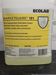 Ecolab Marketguard 121 All Purpose Cleaner, Concentrated Chlorinated, 2.5 Gal