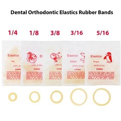 US Dental Ortho Elastics Latex Braces Orthodontic Rubber Bands 3.5,5.0,6.5 OZ