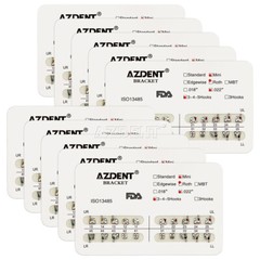 Dental Orthodontic Metal Bracket Braces Mini Standard Roth MBT 018 022 Hooks 345