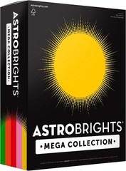 Mega Collection Colored Paper, 8 ½ x 11, 24 lb/89 gsm, “Retro” 5-Color Assort…