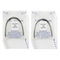 Dental Orthodontic Arch Wires Niti Stainless Steel Ovoid Natural Form 100pcs U/L