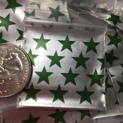 BaggiesSince1987- 1515 ZipSeal DesignBags 100PCS BUNNY PEARL RED SILVER 👀DETAIL