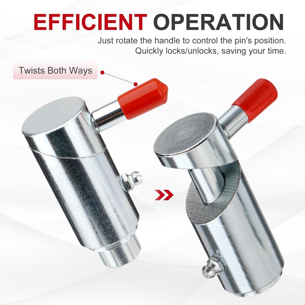 (2 Pack) 3/4″ Cam Lock Wrecker, Tow Truck Spring Loaded Twist Lock Plunger Pin
