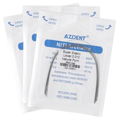 AZDENT Dental Orthodontic Niti Arch Wire Super Elastic Natural Nature Form Round