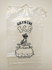 100 COMMERCIAL CRYSTAL 10 LB LBS 1.5 MIL Plastic Ice Bag Bags With Drawstring