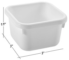 Masirs Interlocking Drawer Organizer Bins – Durable Various Sizes, White