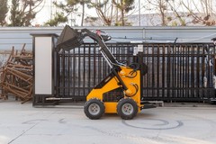 870kg Mini Skid Steer Loader MS380 23HP Dual Pump Wheeled Skid Steer Free Ship