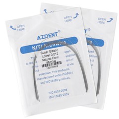 AZDENT Dental Orthodontic Niti Arch Wire Super Elastic Natural Nature Form Round