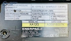Enerpac XA12G XVARI Pneumatic Air Hydraulic Foot Pump 700 Bar/10,000 Psi #2