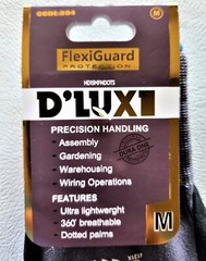 12-Pair Flexi-Guard Glove Ultra-Lightweight breathable Dotted Palms Glove