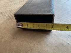 1-1/2in x 3in x 14 Gauge Wall Steel Rectangle Tube 16 in Piece