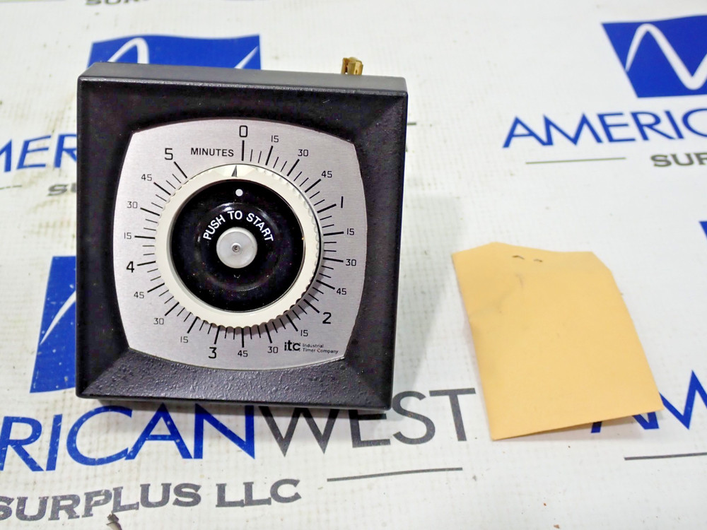 ITC Industrial Timer MPB-5MIN 120V 5 Minute timer New