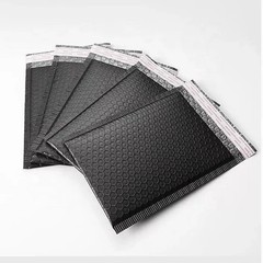 Black 4×8 Poly Bubble Mailers Padded Envelopes Mailing Bags Packing Self Seal .