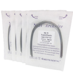 10 Packs Dental Orthodontic Super Elastic Niti Arch Wires Rectangular Natural