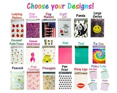 (20-200Pack) 10″ x 13″ Designer Prints FLAT POLY Mailers Business Ship Envelopes