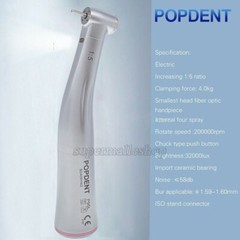 Dental LED High Speed /1:5 Increasing Optic LED Contra Angle Handpiece NSK Style