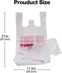 Bulk 100 Plastic Grocery Bags with Handles – Perfect for Small Business & Retail