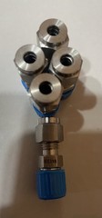 3/16 Tube x 1/8 NPT 316ss Bored Through Compression Fitting double ferrule ￼￼