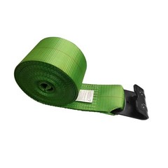 Heavy Duty 4″ x 30′ Winch Strap w/ Flat Hook Flatbed Truck Trailer Farm Tie Down