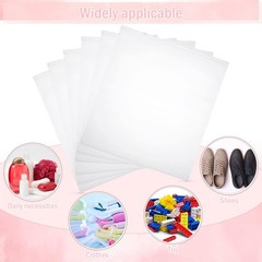 50 garment packaging bags, 7×8 inch frosted zipper bags with ventilation holes.