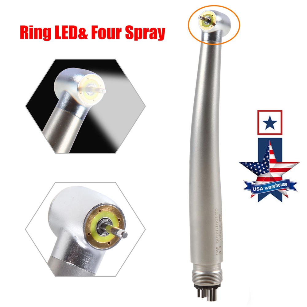 NSK Style Dental Ring LED High Speed Handpiece Shadowless E-Generator Turbine 4H
