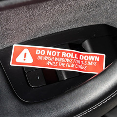 500Pcs Do Not Roll down Window Stickers, Removable Adhesive Warning Labels for A