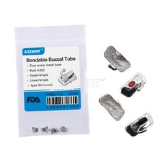 20 Kits Orthodontic 1st Molar Bondable Non-convertible Buccal Tube Roth.022