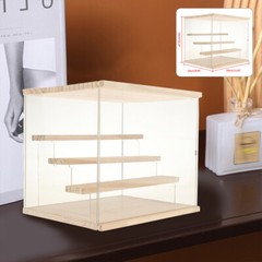 4-Tier Large Acrylic Display Case Dustproof Box for Collectibles Action Figures