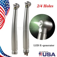 NSK Style Dental Fiber Optic LED E-generator high speed handpiece 2 Hole 4 Hole