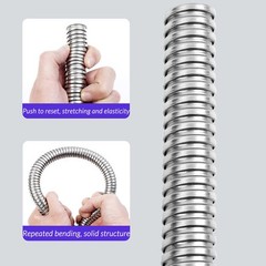 Flexible Conduit Tube Cable Tidy Trunking Organiser Stainless Steel 4mm to 51mm