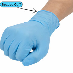 1000 Blue Nitrile Powder-Free Disposable Gloves Medium 3 MIL Finger-Textured