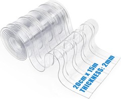 Plastic Vinyl Strip Door Curtain 7.8in Bulk Roll Clear PVC Curtain Replacement